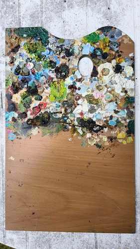 Palette peintre - de,