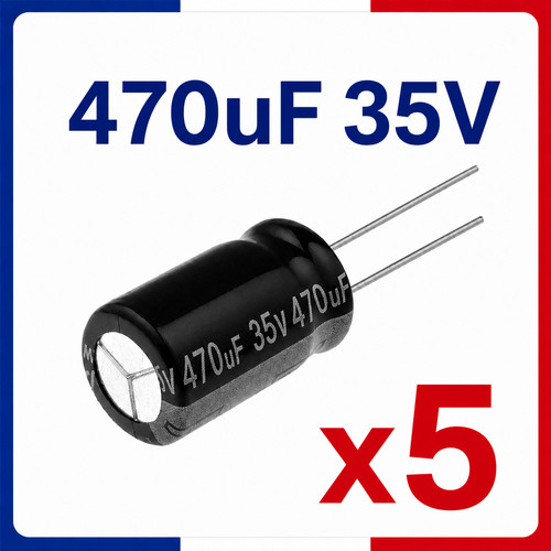 Lot condensateur chimique - 5x,