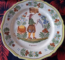 Assiette Faïence de QUIMPER -