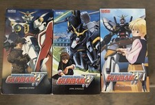 Bandai Mobile Suit Gundam Wing VHS Set Of 3 Shooting Stars Dark Shadows Cold