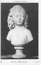 CP MUSEE DU LOUVRE BUSTE SABINE HOUDON PAR HOUDON