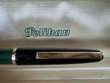 PELIKAN Stylo À Plume Vert Noir MK10 Piston Cap Endommagé 1