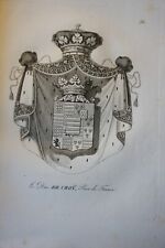 GRAVURE BLASON HERALDIQUE DUC