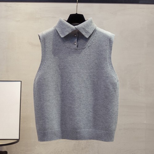 Gilet tricot femme - gilet, col