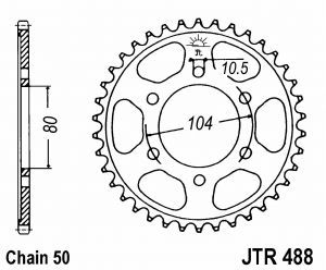 Couronne kit chaine kawasaki - couronne,