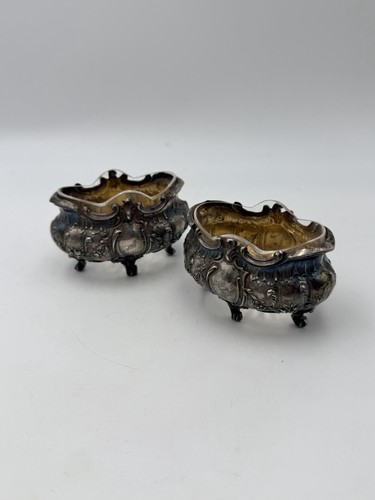 Paire salerons argent - de,