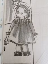 T19 PATRON POUPEE EMILIE  MODES & TRAVAUX ROBE ELEGANTE NOVEMBRE  2004