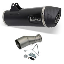 Silencieux arrière d'échappement LeoVince SLIP-ON SBK RACING acier inox noir