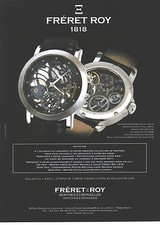 PUBLICITE ADVERTISING 2011  FERET ROY montres coeur ouvert