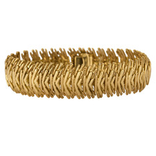 BOUCHERON - Bracelet en or jaune à maille épis