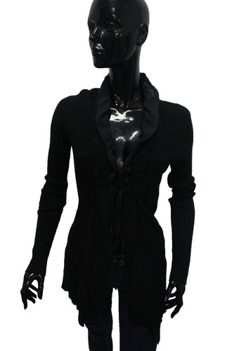 Liu cardigan noir volant - noir,