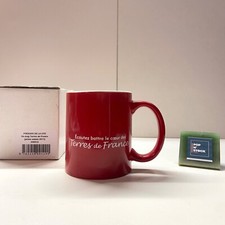 Mug publicitaire rouge Terres