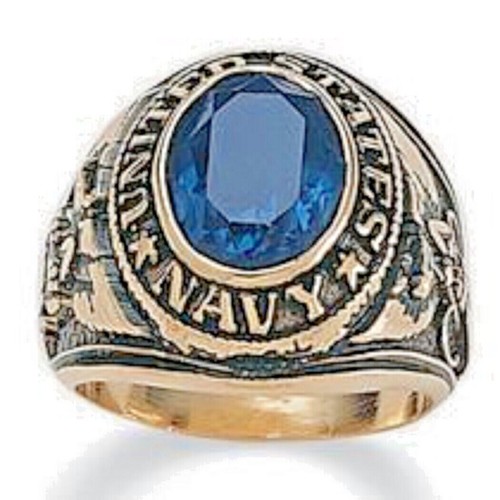 Navy bague cristal bleu - navy,