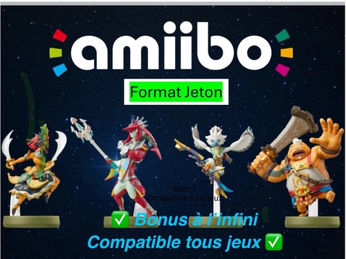 Lot jetons amiibo - jetons,