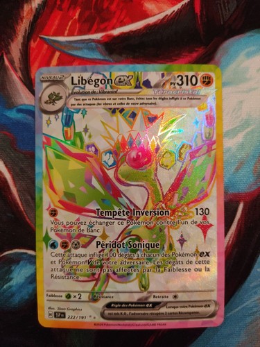 Carte pokémon libégon - carte,