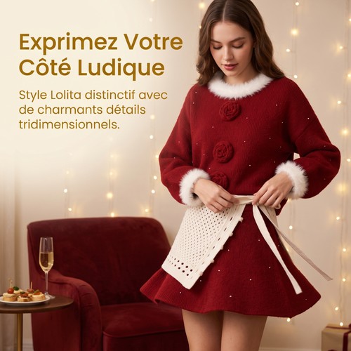 Ensemble féminin tricot mini