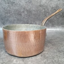 ancienne casserole en cuivre martelée Déhillerin D23,5 ep 2,7mm / 4 ref AP200