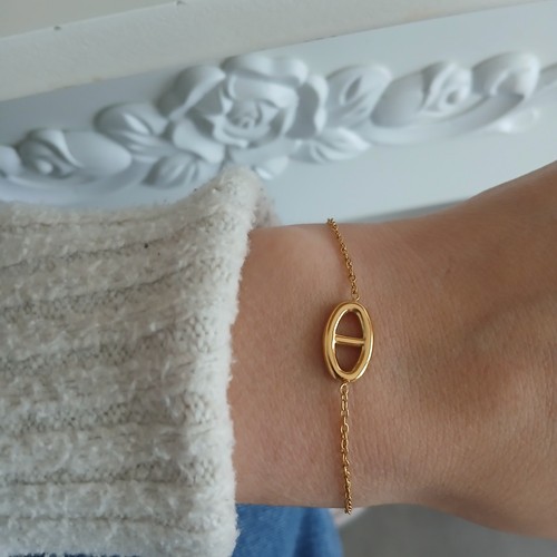 Bracelet fin doré acier - fin,