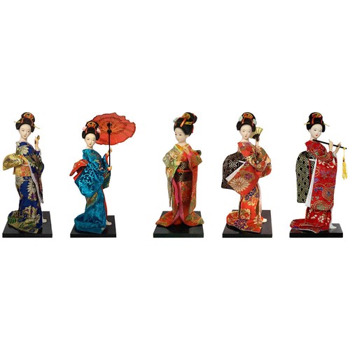 Statue poupée geisha - de,