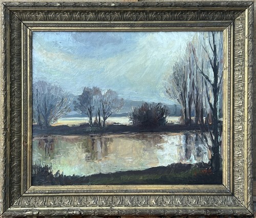 Antique original oil painting - antique,