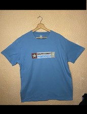 T-shirt bleu ciel Marseille city south coast neuf  coton étoile