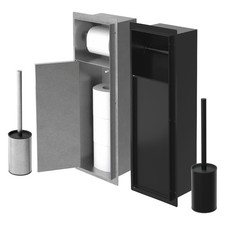 Niche module encastré à carreler porte papier brosse toilette 20x60 cm au choix