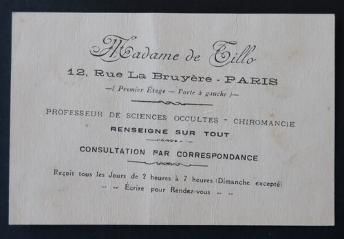 Carte visite publicité madame - publicité,