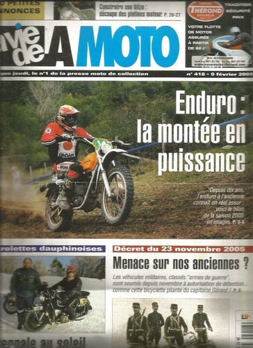 Vie moto n 418 manx - la, la