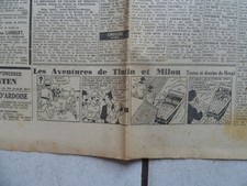 TINTIN / JOURNAL  LE SOIR  NUM 236 / 8  OCT  1941 /TINTIN  CRABE AUX PINCES D OR