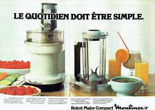 Publicité Advertising 038  1979   Moulinex  (2p)  robot Major compact 24.3.18