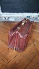 Moynat 1900 large leather Gladstone Square Mouth bag