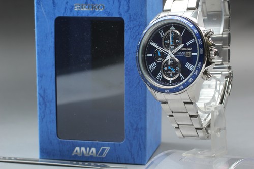 Montre solaire seiko v172 - solaire,