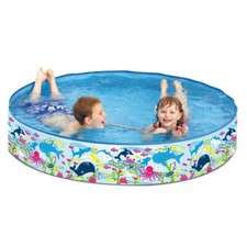 Piscine Gonflable Ronde Avec Parois Rigides Facile À Monter 150Cm X 25Cm