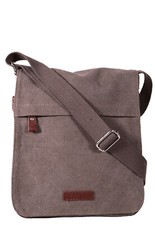 KATANA Sac bandoulière taille moyenne toile garni cuir réf 6568 (6 coul.disp.)