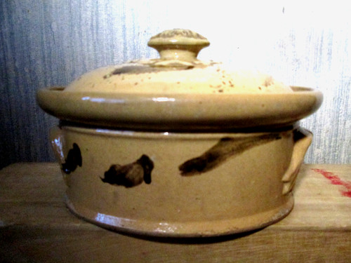 Terrine ancienne foie gras - terrine,