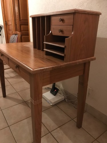 Bureau secrétaire noyer - en,