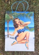 grand sac cadeau pin-up brune