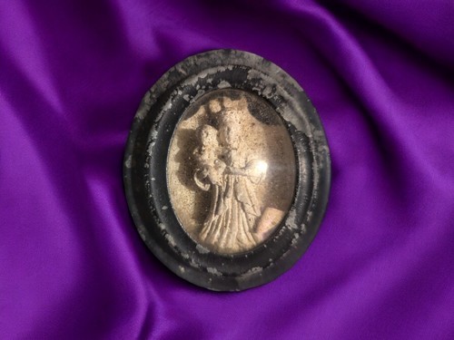 Objet religieux cadre bois - objet,