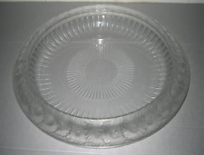 Grande Coupe plat en Cristal Lalique aux Marguerites 4,420kg