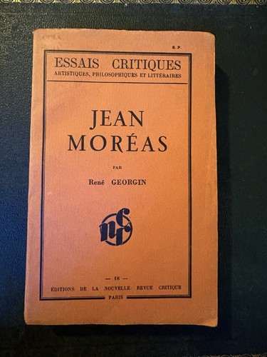 Essais critiques jean moreas - jean,