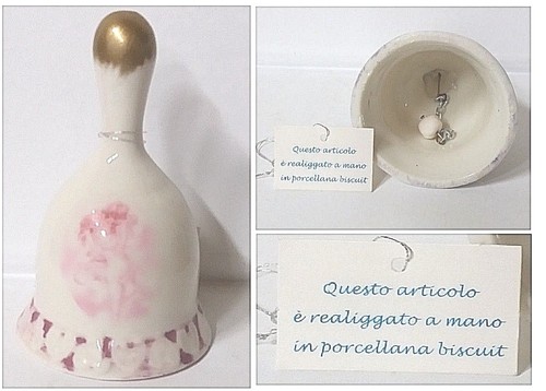 Bonbonnière cloche porcelaine - cloche,