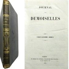 Journal des Demoiselles 1858 année complète 4 gravures mode