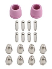 Pour AG60 Plasma Cutter Torche Accessoires 18PCS Electrode Buse Set pour CUT50
