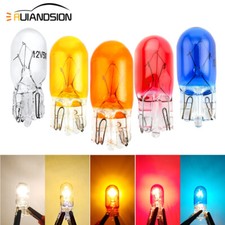 10X W5W T10 Ampoule latérale de voiture halogène pour feux de stationnement 12V