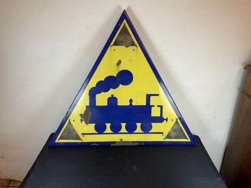 Rare plaque panneau - panneau, locomotive