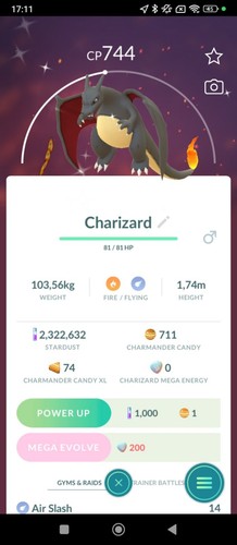 Charizard shiny dracaufeu - charizard,