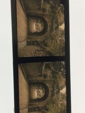 PONT ANCIEN TUNNEL VERDURE SITUER LIEU PRÉCIS VUE STEREOSCOPIQUE 6/13 AUTOCHROM