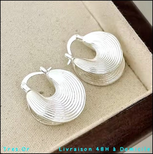 Boucles oreille métal ton - boucles,