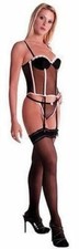 Guêpière tulle noir