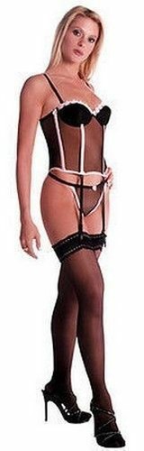 Guêpière tulle noir
